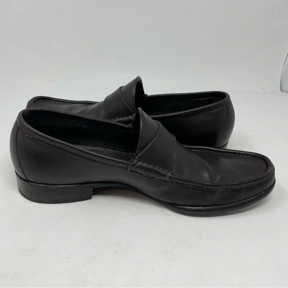 Gucci Brown Leather Men's Loafers 10D - Picture 4 of 15